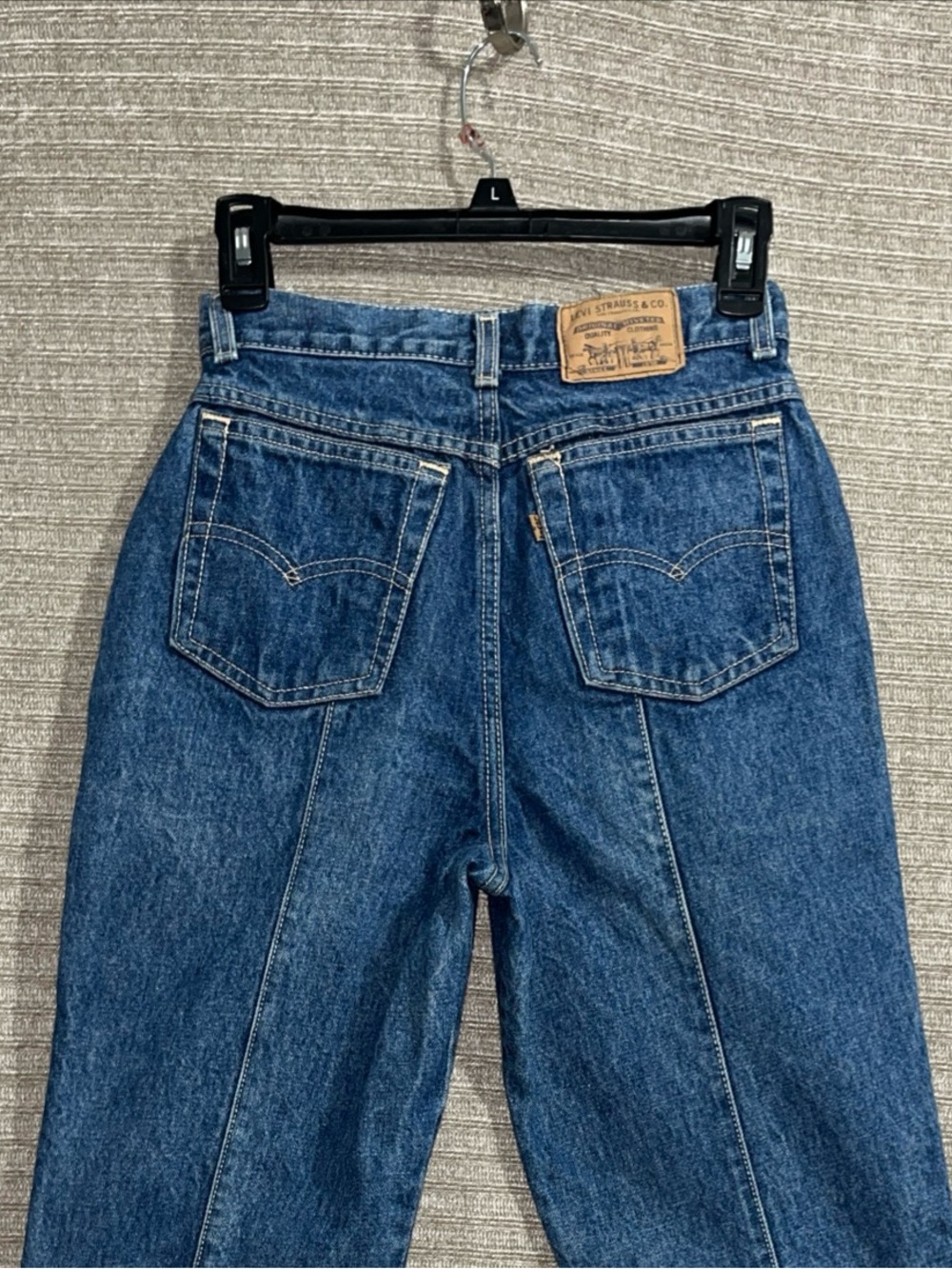Vintage Levi’s Barrel Leg Cut Off Capri Mom Jeans High Waist Denim Women’s 9 - Picture 3 of 12
